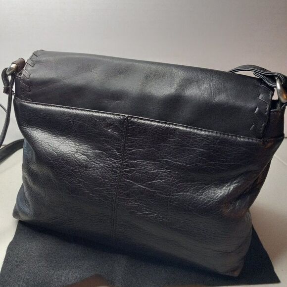 Vintage Cafe by Marlo Embossed Black Crossbody bag Cottagecore Granny Chic - Picture 3 of 14